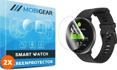Produktbild von Mobigear 4.99 Polar Ignite 3 Displayschutz Schutzfolie - Hüllenfreundlich - Schwarz (2er Pack)