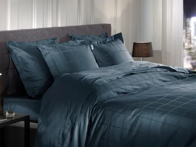 Productafbeelding van Heckettlane Dekbedovertrek Diamante Maritime Blue 260x200-220 cm