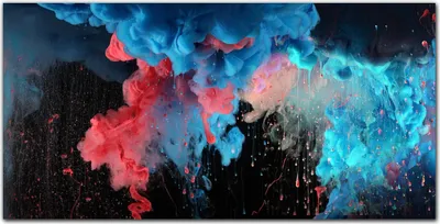 Produktbild von Coloray Küchenrückwand 120x60 Spritzschutz aus Glas - bunte Wolken