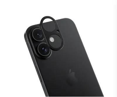Image de SwitchEasy LenShield aluminium protecteur d'objectif de caméra pour iPhone 16/16 Plus noir