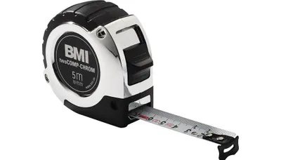 Produktbild von Taschenrollbandmaß chrom L.2m B.16mm mm/cm EG II Ku.Automatic BMI