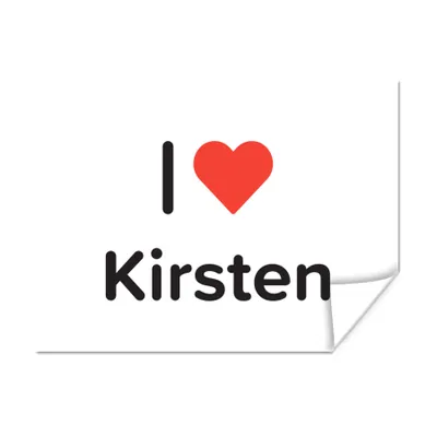 Produktbild von MuchoWow® Poster Ich liebe - Kirsten - Mädchen 120x90 cm - Wandbild