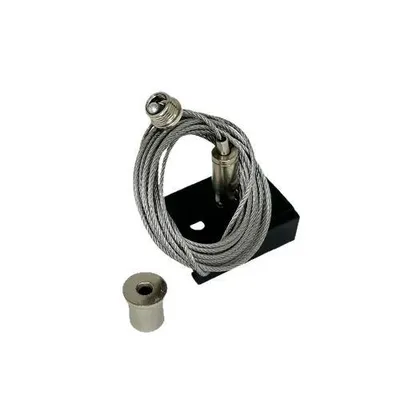 Produktbild von Qub Pendelset für 3-Phasen-Schienenbeleuchtung – Schwarz – 3m – Höhenverstellbar – Modernes Design – Ideal für Schienensysteme