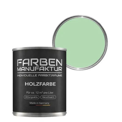Produktbild von Holzfarbe Wetterschutzfarbe Holzlack RAL deckend 5L - ca. RAL 6019-Weissgrun