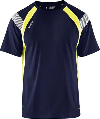 Produktbild von Blakläder Bekleidung 33321030 Blakläder Tshirt marineblau/gelb Größe