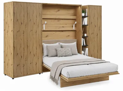 Produktbild von Furniture24 Schrankwand Mit Elektrischem Schrankbett Bed Concept 140X200