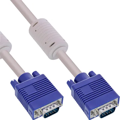 Produktbild von InLine 17805 S-VGA Kabel, 15pol HD Stecker / Stecker, beige, 0,5m