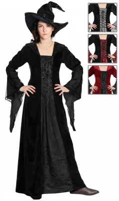 Produktbild von Mittelalter Gothic Kleid - Fee Farbe: schwarz-grau, Größe: XL
