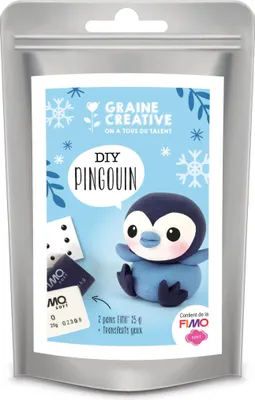 Produktbild von Graine Creative Polymer Clay Spielset - Fimo Soft Pinguin kreativ