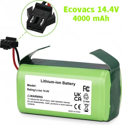 Productafbeelding van 14,4 V 4000 mAh vervangende accu voor Ecovacs Deebot N79 N79S DN622, voor Tesvor X500