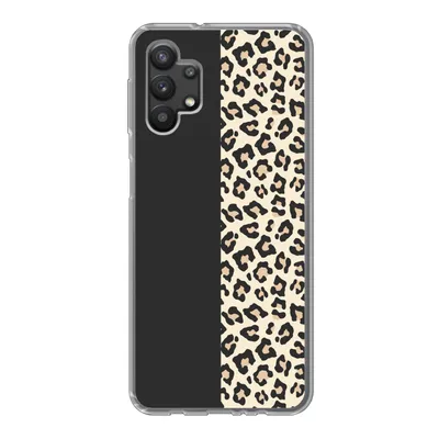 Produktbild von MuchoWow® Handyhülle Schutzhülle Hülle für Samsung Galaxy A32 5G Tiere - Muster - Panther Silikon Softcase Handy Hülle - Softcase