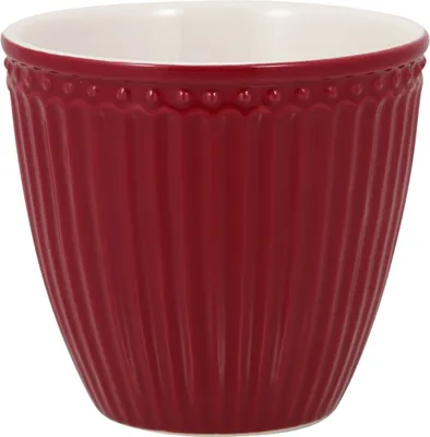 Produktbild von Greengate Alice Latte Cup claret red 0,35 l