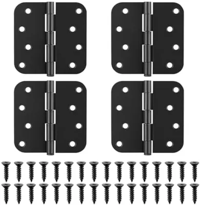 Produktbild von PolkaHome® Klappbare Scharniere, 4 Stück, 100 x 100 mm, 50 kg Belastbarkeit, Türscharniere, Klavierband, mit Schrauben