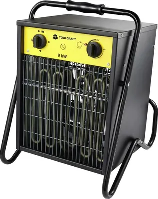 Produktbild von TOOLCRAFT TO-8578338 Bauheizer 9000 W Schwarz/Gelb