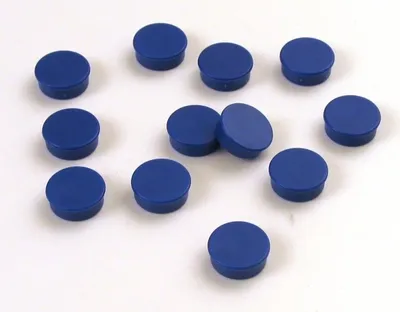 Produktbild von Magnete rund 20mm VE=10 Stück blau