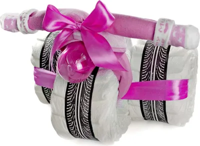 Produktbild von Windeltorte Windeldreirad CRUISER rosa