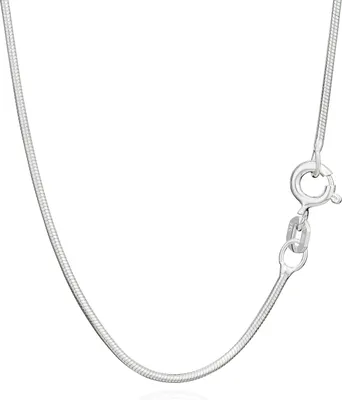 Produktbild von Echte 925er Sterlingsilber Schlangenkette Silberkette 42cm 1,10mm 3,5g 2481