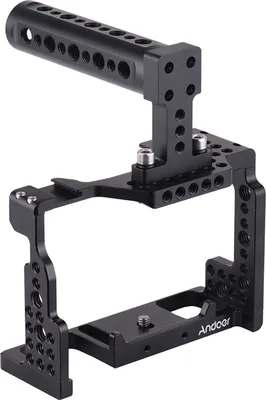 Obrázek produktu pro Andoer Camera Cage + Top Grip Kit Video Film Film Making Stabiliser Aluminium Alloy with Cold Shoe Holder for Sony A7II / A7III / A7SII / A7M3 / A7RII / A7RIII Camera