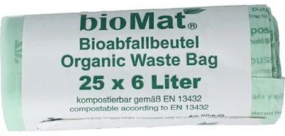 Productafbeelding van Biomat Wastebag Compost 6 Liter (25 stuks)