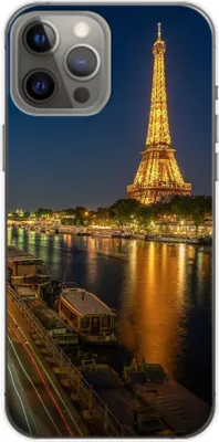 Produktbild von König Design Hülle kompatibel mit Apple iPhone 14 Plus Kunststoff Soft Handyhülle - Handy Case Eifelturm