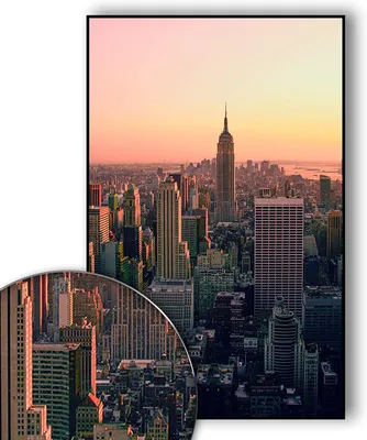Zdjęcie produktu dla Golden Posters Plakat fotograficzny Nowy Jork Plakat Skyline - (70x50cm)