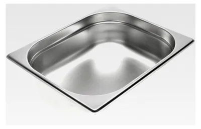 Produktbild von GN Behälter 1/2 Edelstahl - Höhe 100 mm - lebensmittelecht und hitzebeständig