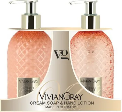 Zdjęcie produktu dla VIVIAN GRAY 3508 Gemstone Cremeseife & Hand Lotion Neroli & Amber (600 ml)