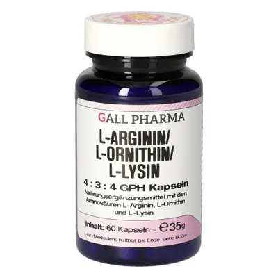 Produktbild von L-Arginin/l-Ornithin/l-Lysin 4:3:4 Gph Kapseln 60 St