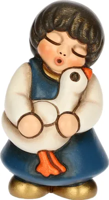 Produktbild von Thun 'Mädchen mit Gans, Keramik, Klassische Krippe'