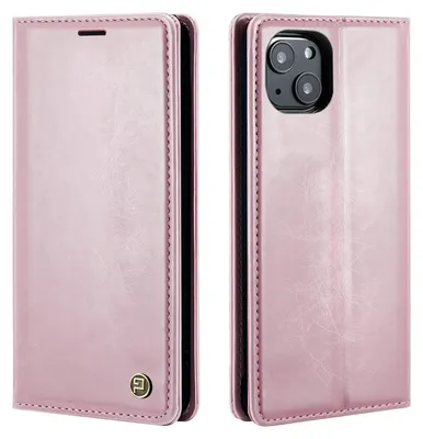 Produktbild von Handyhülle für Apple iPhone 13 Kunstleder Klapphülle Vintage Cover Hülle RFID Schutz Case Kartenfach Farbe: Rosa