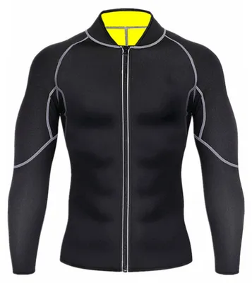 Produktbild von Herren-Neoprenanzug-Oberteil mit langen Ärmeln, atmungsaktive, elastische Jacke, Tauchbekleidung, Tauchoberteil, Größe L
