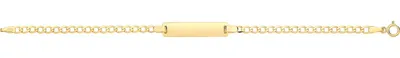 Productafbeelding van Gourmette identiteitsarmband, babygoud, 375/1000 - 15 cm; TRS29795