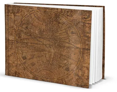 Produktbild von Notizbuch A4 Hardcover - Tagebuch - Reisetagebuch - Blanko Schreibbuch - 148 Seiten - Robuste Einband - Vintage Design