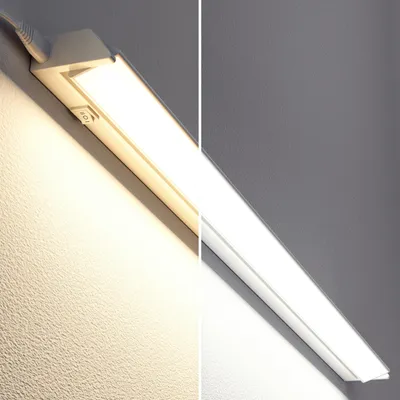 LED Unterbauleuchte LIWO, 91 cm, 15,2 W, 1597 lm, warmweiß/weiß