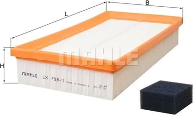 Produktbild von Luftfilter KNECHT LX 798/1