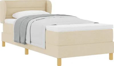Immagine prodotto di Letto a molle con materasso Crema 80 x 200 cm Tessuto
