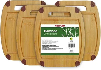 Immagine prodotto di Neoflam - Set di tavole da colazione in bambù Biju, 4 pezzi.