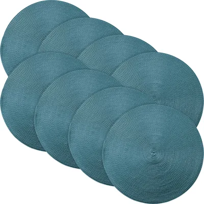 Produktbild von Erwin Müller Tischset Amadora" 8er-Pack petrol rund:  35 cm Ø"