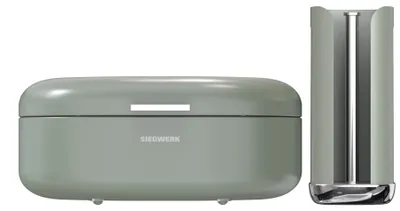Produktbild von SIEGWERK Kombiangebot Brotkasten PANEA L & Rollenhalter Sage Harmony