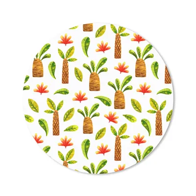 Produktbild von MuchoWow® Mauspad Mousepad Dschungel - Blätter - Palme 30x30 cm - Mousepads - Maus Mat - Pad - Mausunterlage - Tischunterlage - Schreibtischmatten