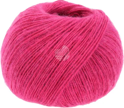 A ball of pink yarn.