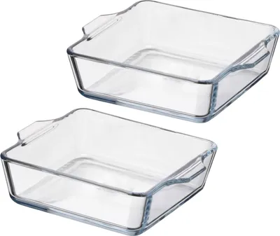 Produktbild von Mini Auflaufform 15cm x 13cm - 2er Set - Portionsschalen - auch für den Airfryer geeignet