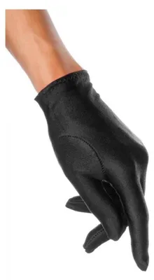 Produktbild von Satin-Handschuhe kurz 12714 Partyhandschuhe Abendhandschuhe, schwarz