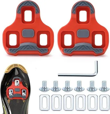 Produktbild von Pedalplatensatz für Keo-Pedale - 3-Löcher - Rennrad- und MTB-Zubehör (9°)