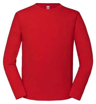 Obrázok produktu pre Fruit of the Loom – Tričko „Iconic 195“ pre mužov/ženy Uni s dlhým rukávom LT2071 (L) (červené)