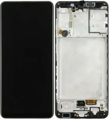 Produktbild von Original Samsung Galaxy A31 SM-A315F AMOLED Display Rahmen in Schwarz