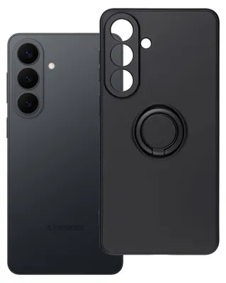 Image de Coque adaptée au Samsung S26 PLUS, anneau en silicone noir