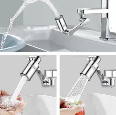 1080 Grad Wasserhahn-Aerator - Multifunktionale Verlängerung Wasser sparender schwenkbarer Wasserhahn für die Küche
