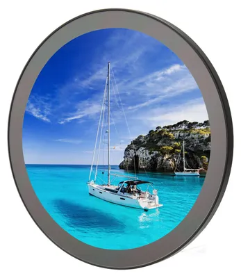 Image de Écran tactile rond de 5 pouces, IPS 1080p, 60 Hz, 10 points de contact, alimentation 5 V, connecteur Type-C, verre trempé, module LCD rond pour RasPi