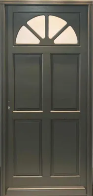 Image de Porte d'entree Bois vitree, Fiacre Gris RAL 7039, H215 x L90 p, droit Cote Tableau